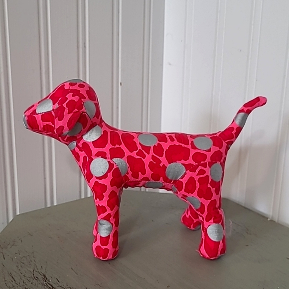 Victoria Secret PINK & silver Leopard Dog. No Tag Y2K